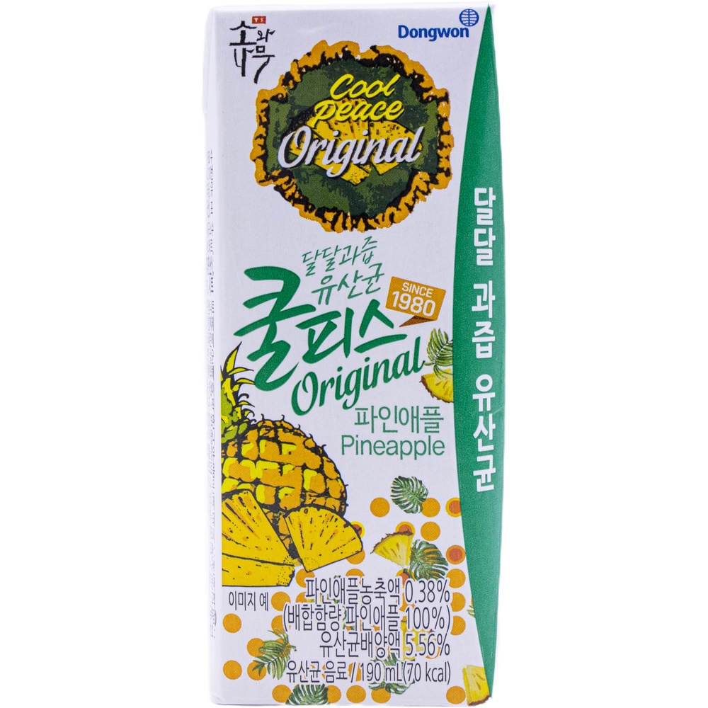 동원 소와나무 쿨피스 오리지널 파인애플 190mL